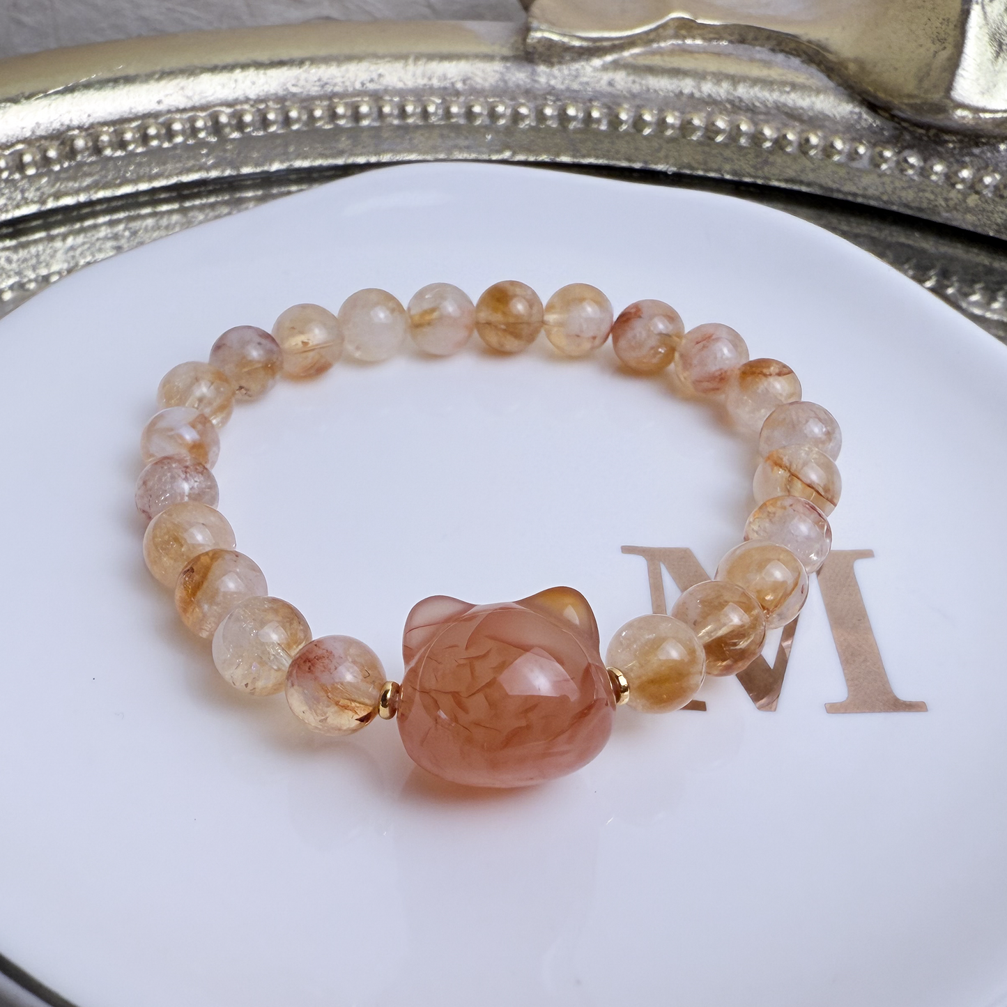Kitty Head + Milkfoam Yellow Quartz