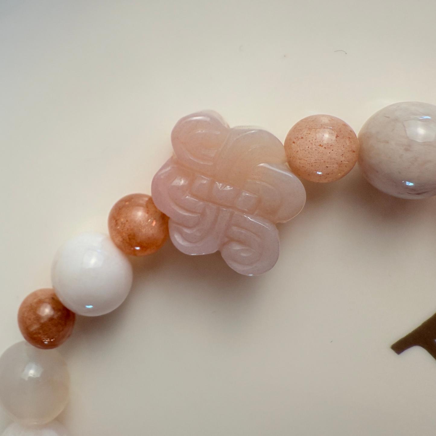 Chinese knot & persimmon bracelet