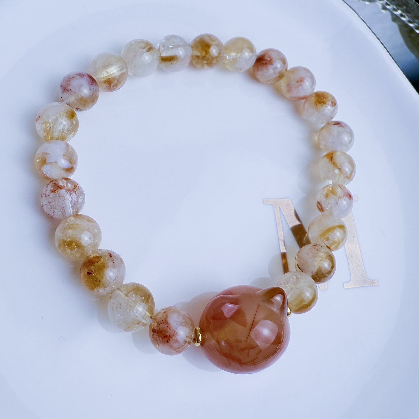 Kitty Head + Milkfoam Yellow Quartz
