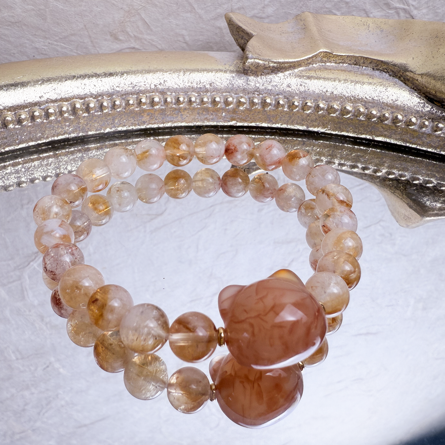Kitty Head + Milkfoam Yellow Quartz