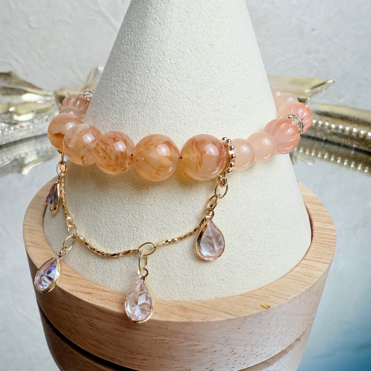 [KiraKira] Sunset hues - Orange colloidal quartz
