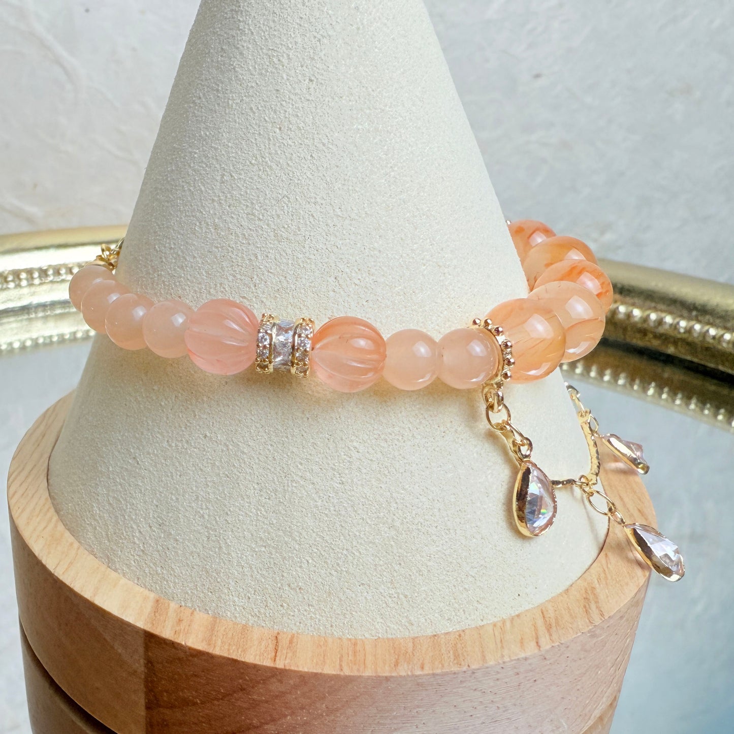 [KiraKira] Sunset hues - Orange colloidal quartz