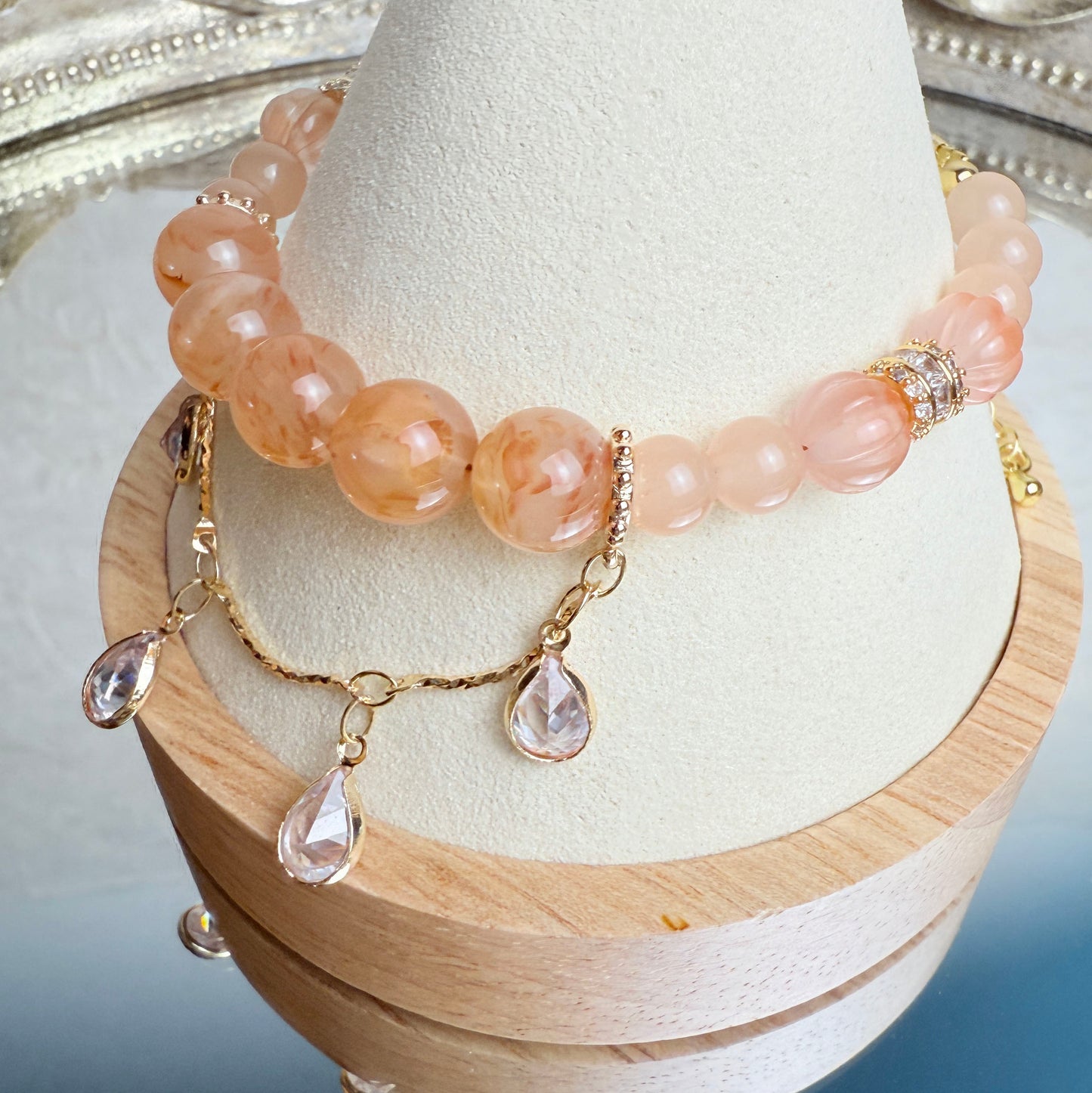 [KiraKira] Sunset hues - Orange colloidal quartz