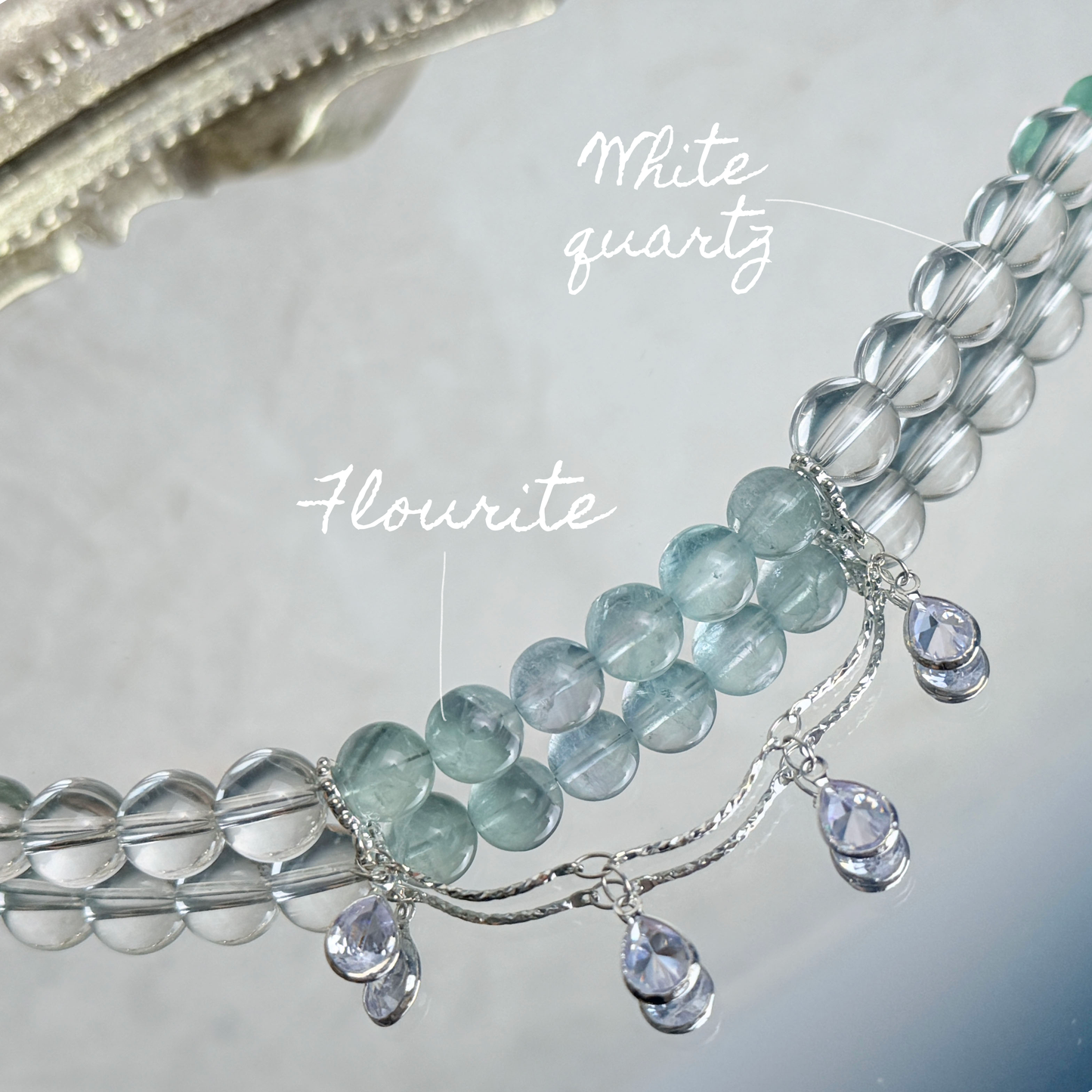 [KiraKira] Siren - Fluorite, white quartz