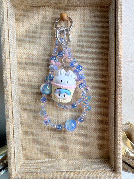 Cupcake bunny Phone charm