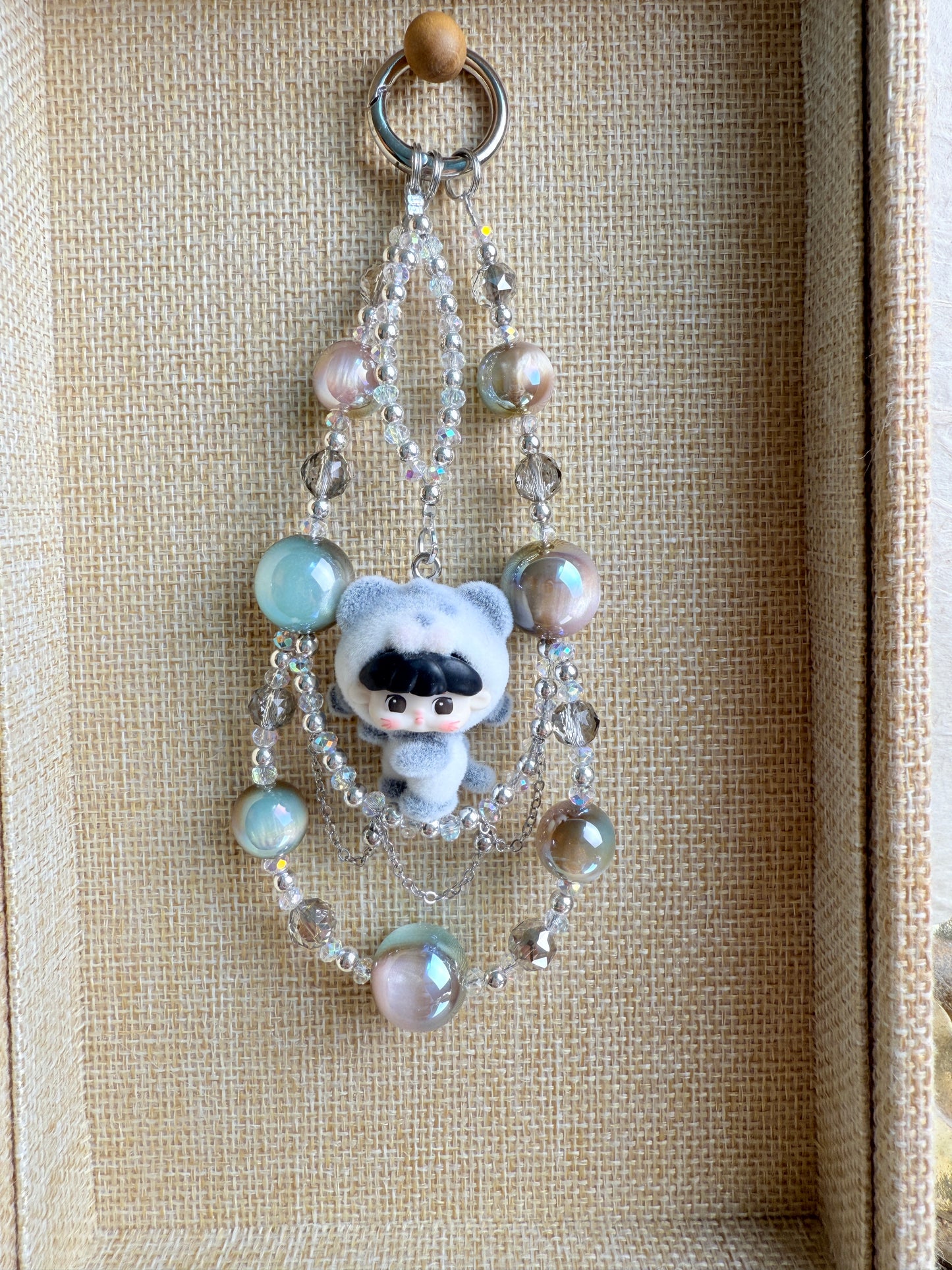 Tangtang Fuzzy Panda Phone Charm