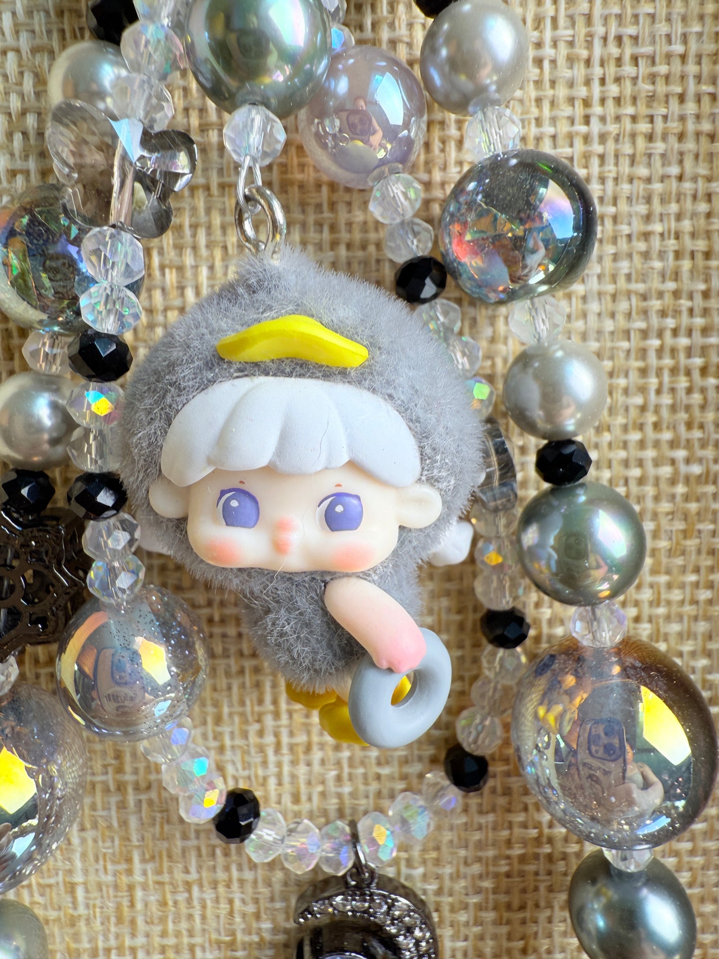 Tangtang "fuzzy ducky" phone charm