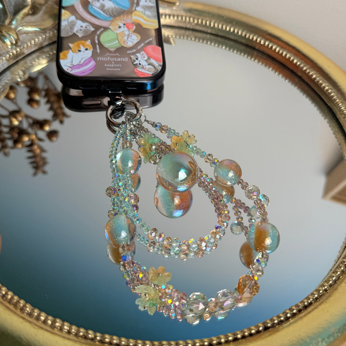 Glitter Bomb Phone Charm: Desert sky