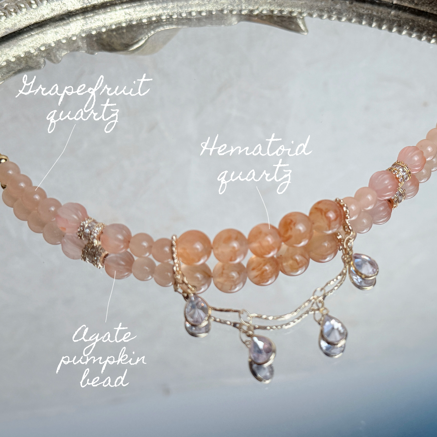 [KiraKira] Sunset hues - Orange colloidal quartz